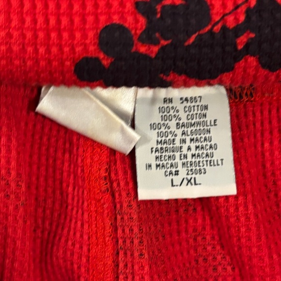 Vintage Disney Mickey Minnie Thermal Pajamas - Picture 7 of 7